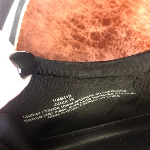 Embellished Karl Lagerfeld Black Slip-on Leather Sneakers Size 10M - Picture 10 of 10